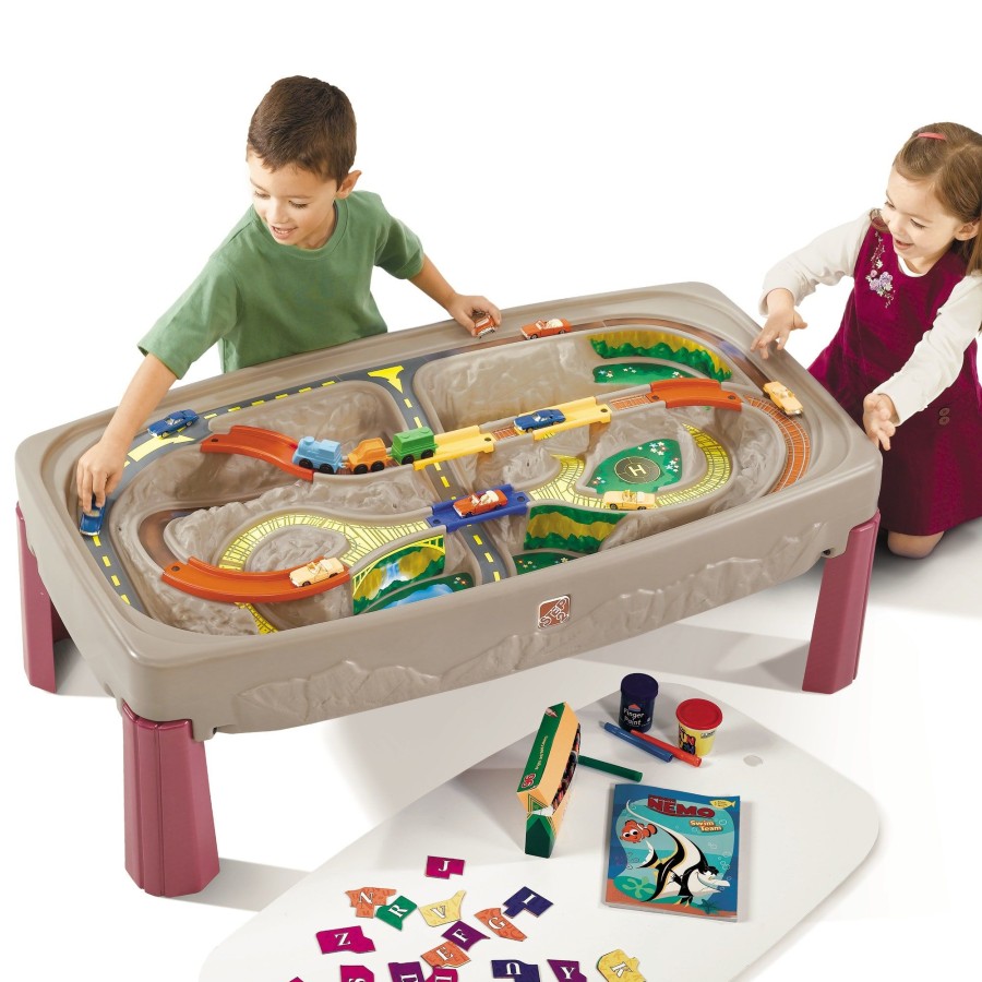 Kids Step2 Pretend Play | Deluxe Canyon Road Train & Track Table