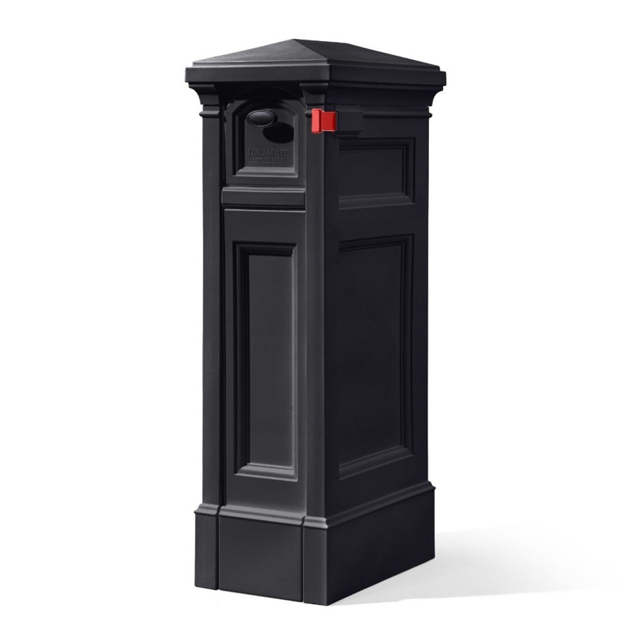 Home & Patio Step2 Mailboxes & Posts | Atherton Reserve Storage Mailbox Onyx Black