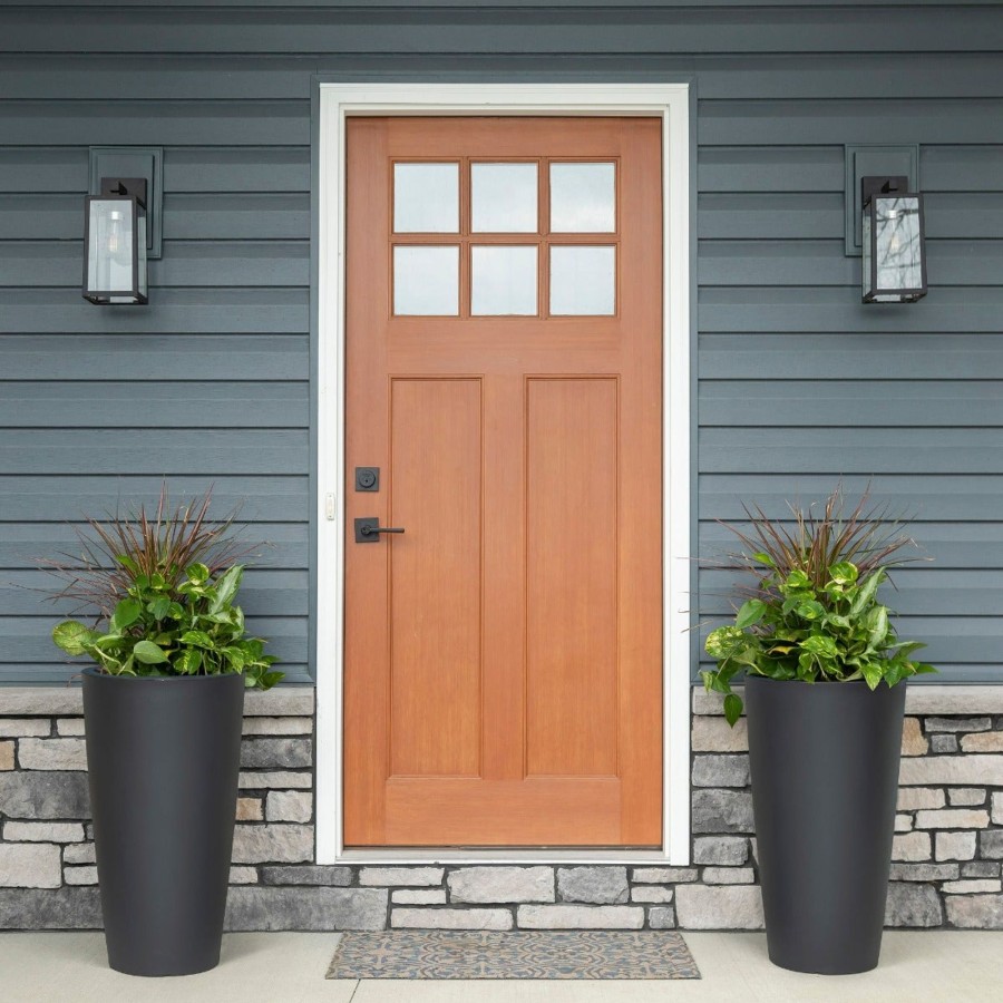 Home & Patio Step2 Planters | Tremont Tall Round Tapered Planter - Concrete Gray