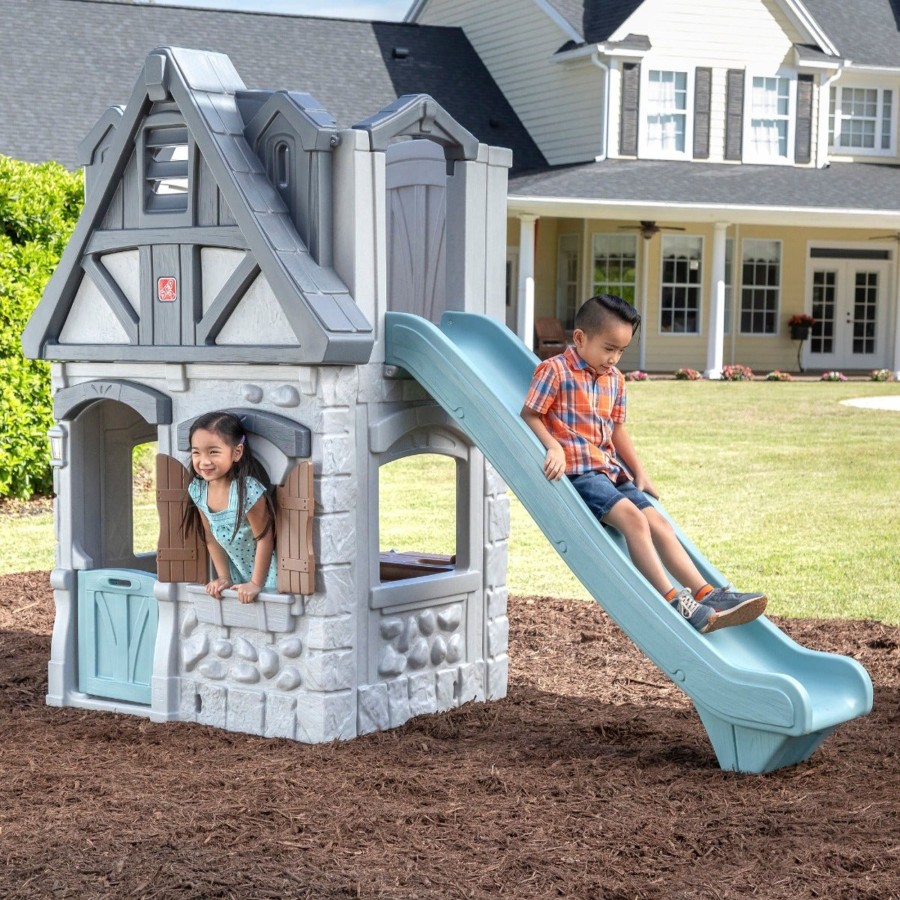 Kids Step2 Playhouses | Enchanting Adventures 2-Story Playhouse & Slide