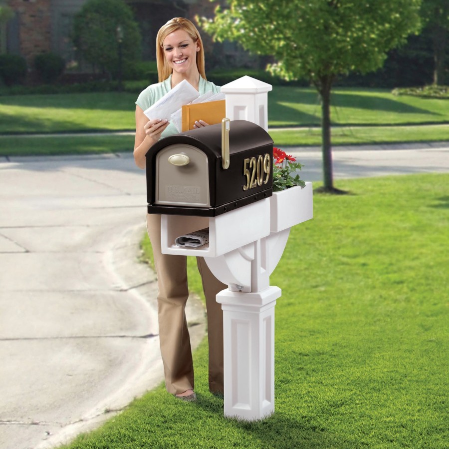 Home & Patio Step2 Mailboxes & Posts | Mailmaster® Hudson Mailbox With Planter