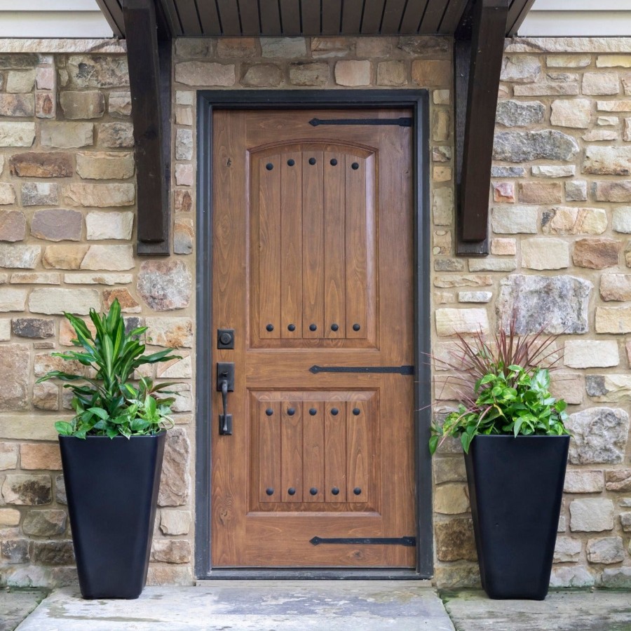 Home & Patio Step2 Planters | Bridgeview Tall Planter - Onyx Black 2 Pack