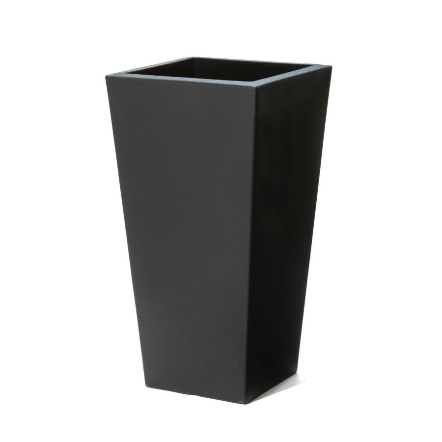 Home & Patio Step2 Planters | Tremont Tall Square Tapered Planter - Onyx Black