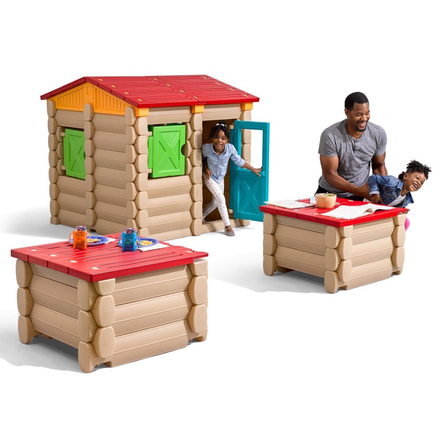 Kids Step2 Playhouses | Big Builders Playhouse Tables & More 132 Piece Building Set