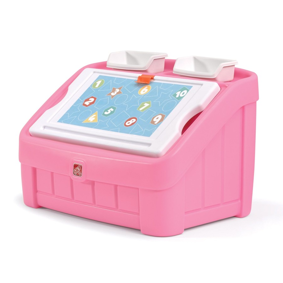 Kids Step2 Toy Boxes & Storage | 2-In-1 Toy Box & Art Lid - Pink