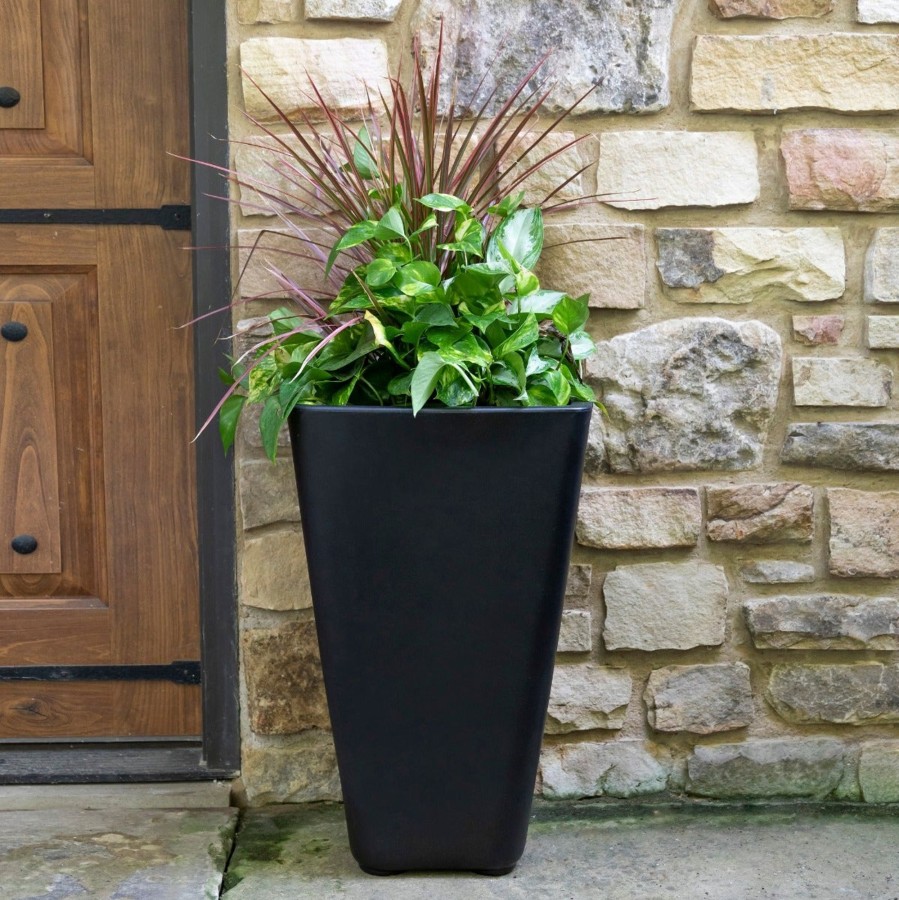 Home & Patio Step2 Planters | Bridgeview Tall Planter - Onyx Black