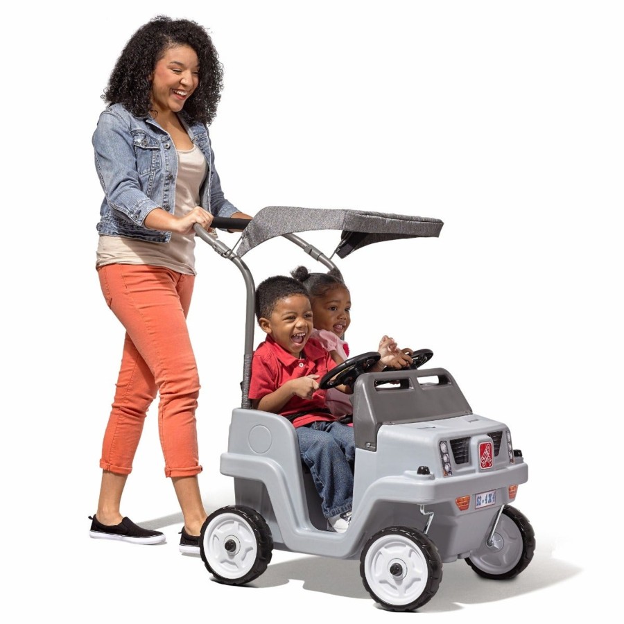 Kids Step2 Ride-Ons & Wagons | Side-By-Side Push Around Suv Gray