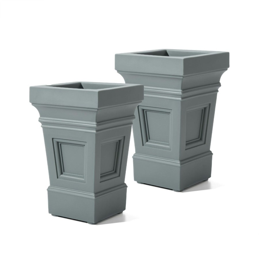 Home & Patio Step2 Planters | Atherton Planter Box - Sage Gray 2 Pack