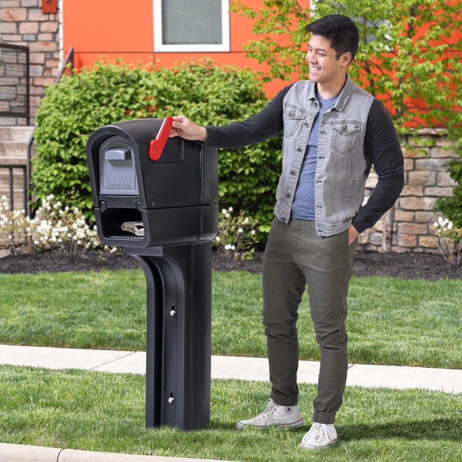 Home & Patio Step2 Mailboxes & Posts | Mailmaster Plus Mailbox - Black | Mailbox | Step2