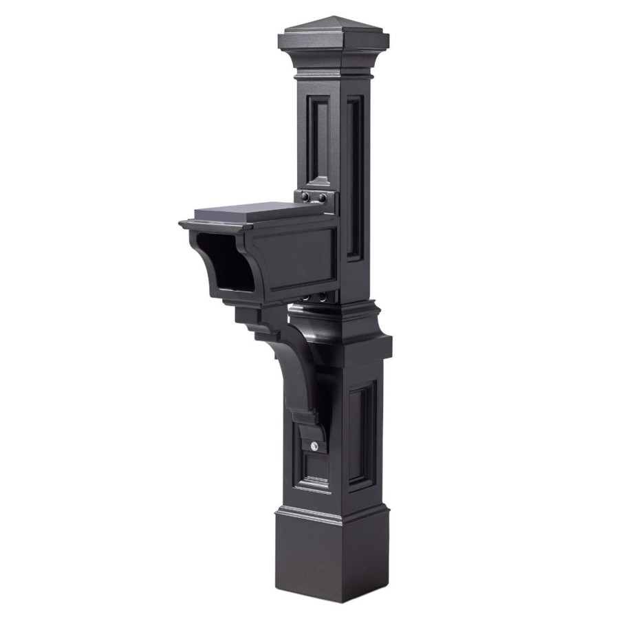 Home & Patio Step2 Mailboxes & Posts | Kingsley Park Atherton Mail Post - Onyx Black