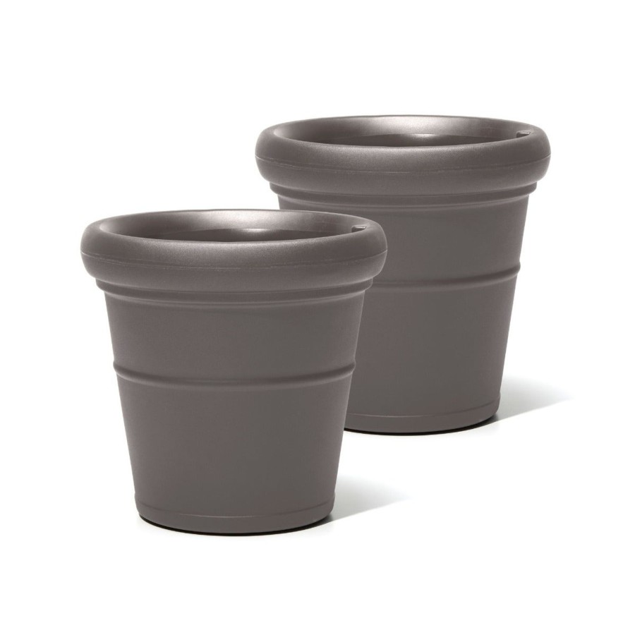 Home & Patio Step2 Planters | Claremont Planter Dark Cedar