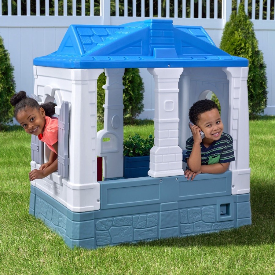 Kids Step2 Playhouses | Neat & Tidy Cottage Homestyle Edition - Blue