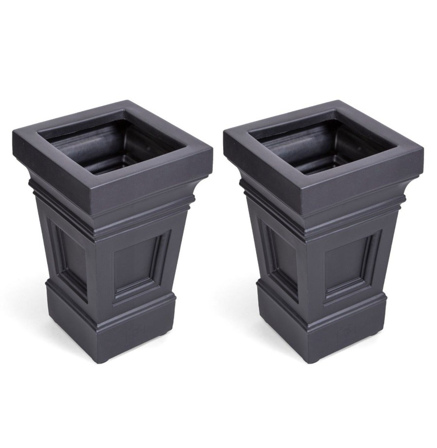 Home & Patio Step2 Planters | Atherton Planter Box - Onyx Black 2 Pack