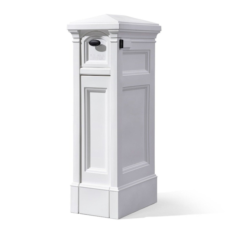 Home & Patio Step2 Mailboxes & Posts | Atherton Reserve Storage Mailbox Classic White