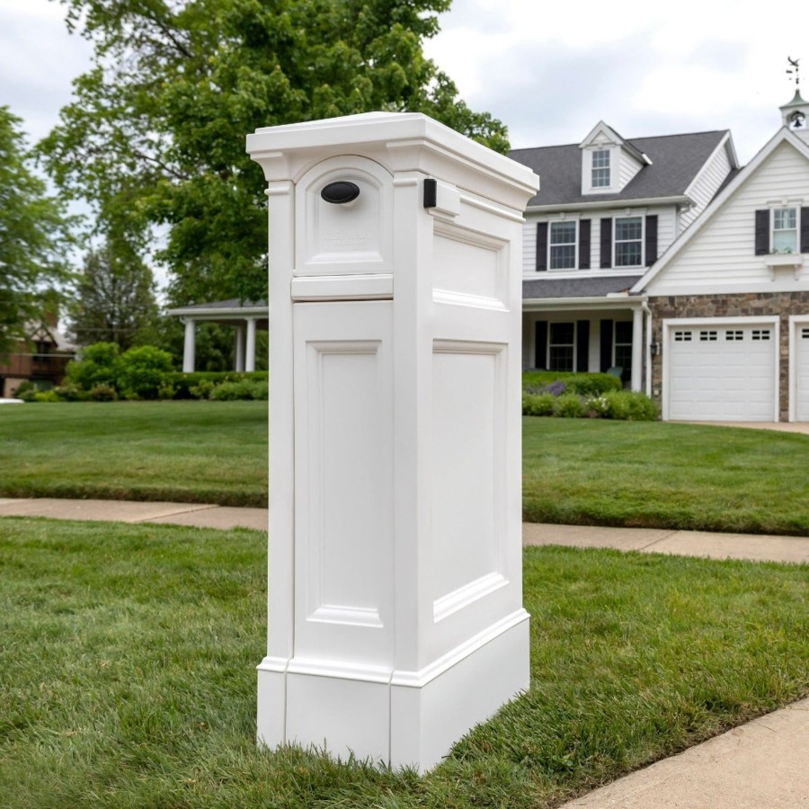 Home & Patio Step2 Mailboxes & Posts | Atherton Reserve Storage Mailbox Classic White