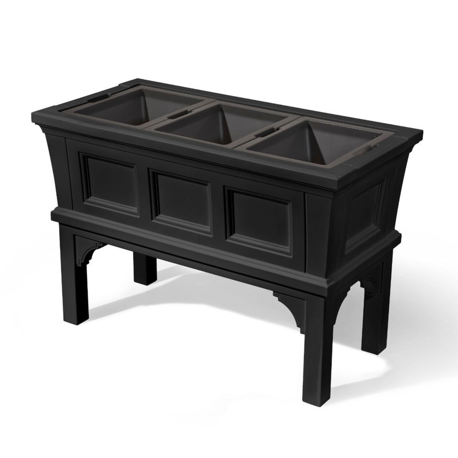 Home & Patio Step2 Planters | Atherton Raised Planter Box - Onyx Black